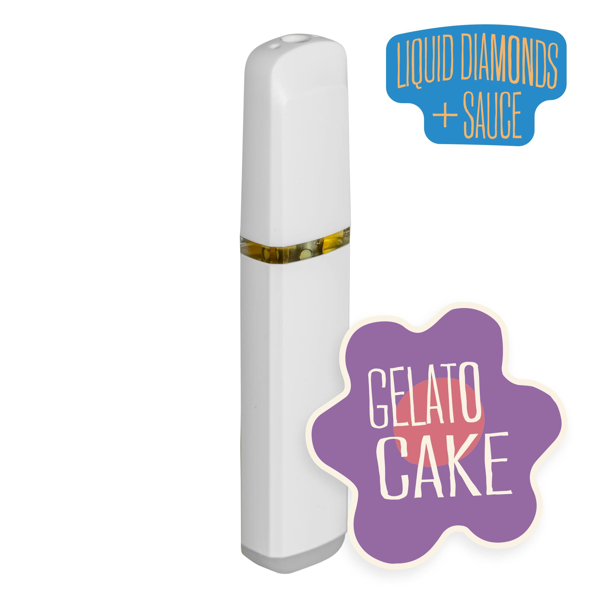 Gelato Cake Liquid Diamonds and Sauce Disposable