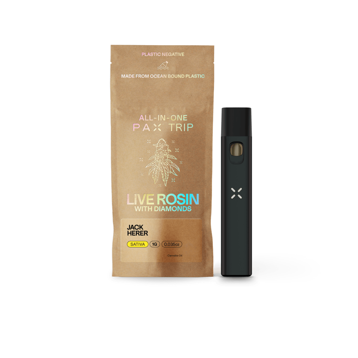 Jack Herer | Live Rosin Diamond Disposable | 1g