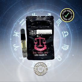 Zodiaq - 1g Cart - Peach Ringz