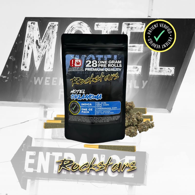 Rockstars - 28g Pre Roll Pack - Motel Oklahoma by 710Trading