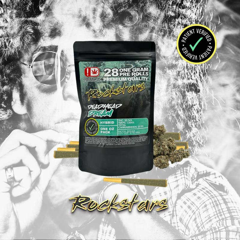 Rockstars - 28g Pre Roll Pack - Deadhead Dream