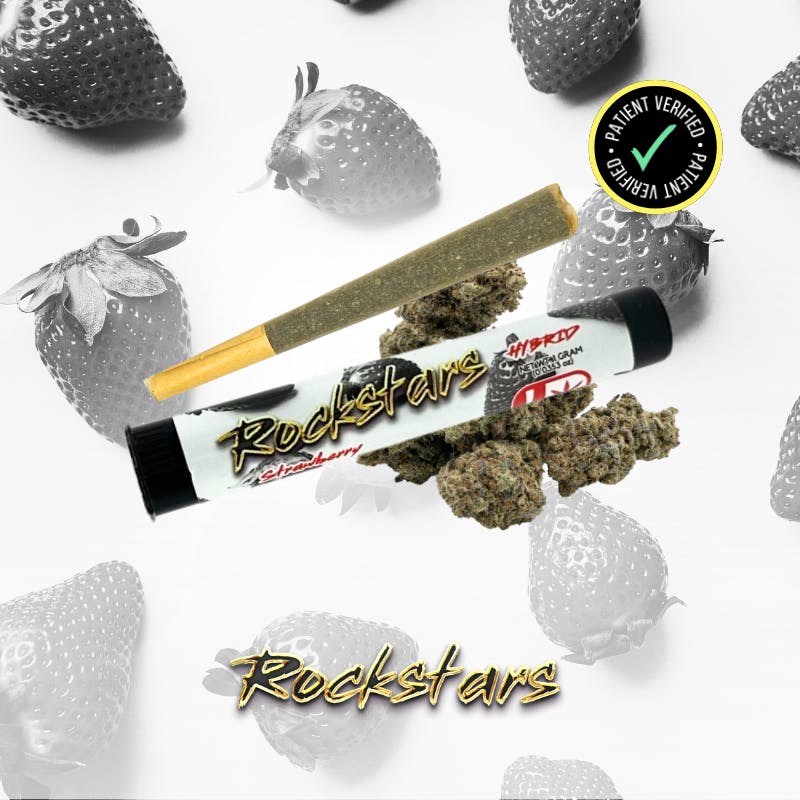 Rockstars - 1g Pre Roll - Strawberry
