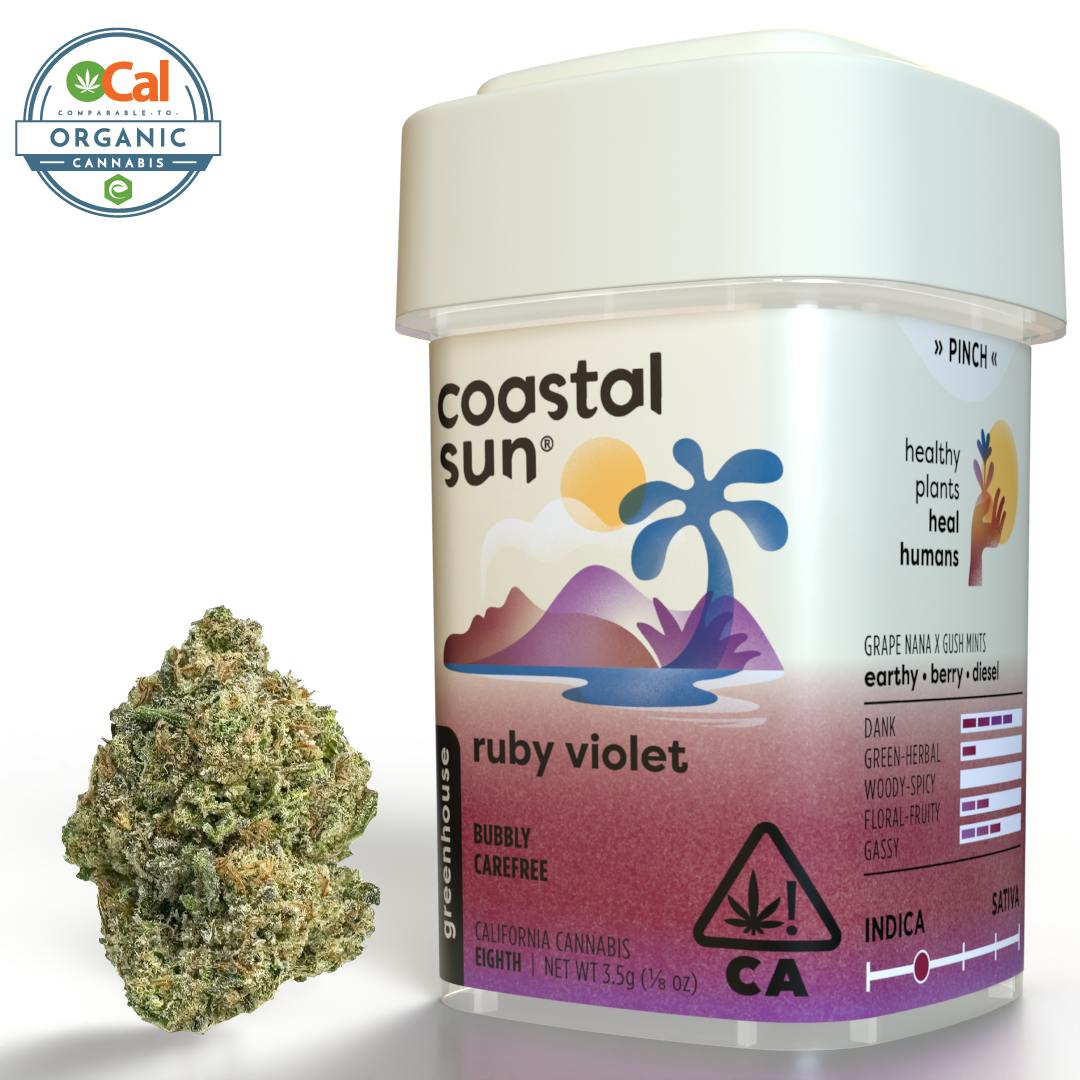 Ruby Violet Greenhouse Flower 3.5g - Coastal Sun