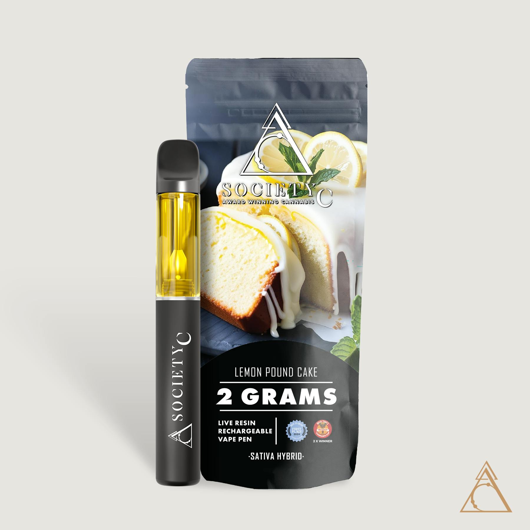 Society C | Lemon Pound Cake | Live Resin Disposable | 2g