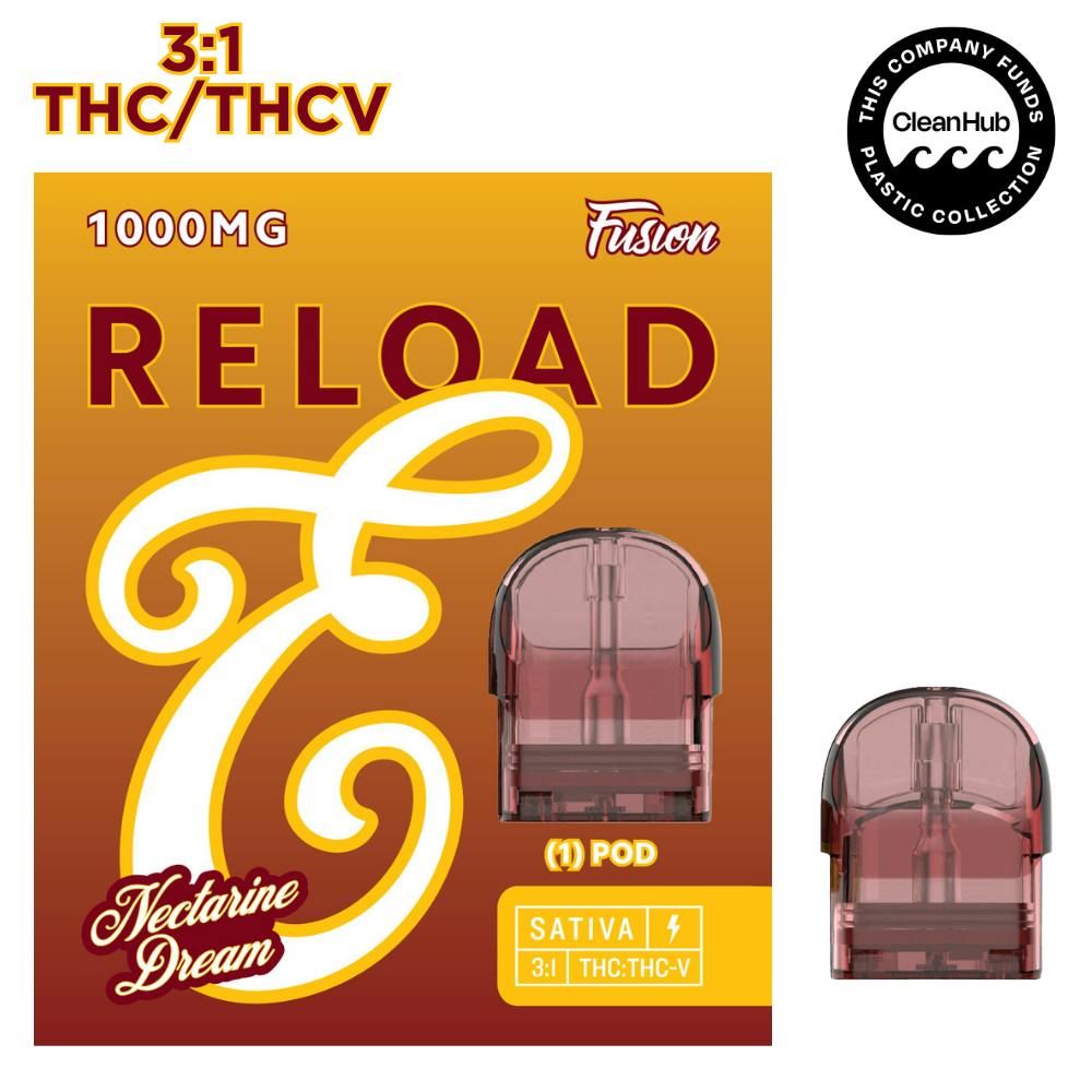 RELOAD - 1g FUSION - Nectarine Dream (3:1 THC/THCV) by EUREKA