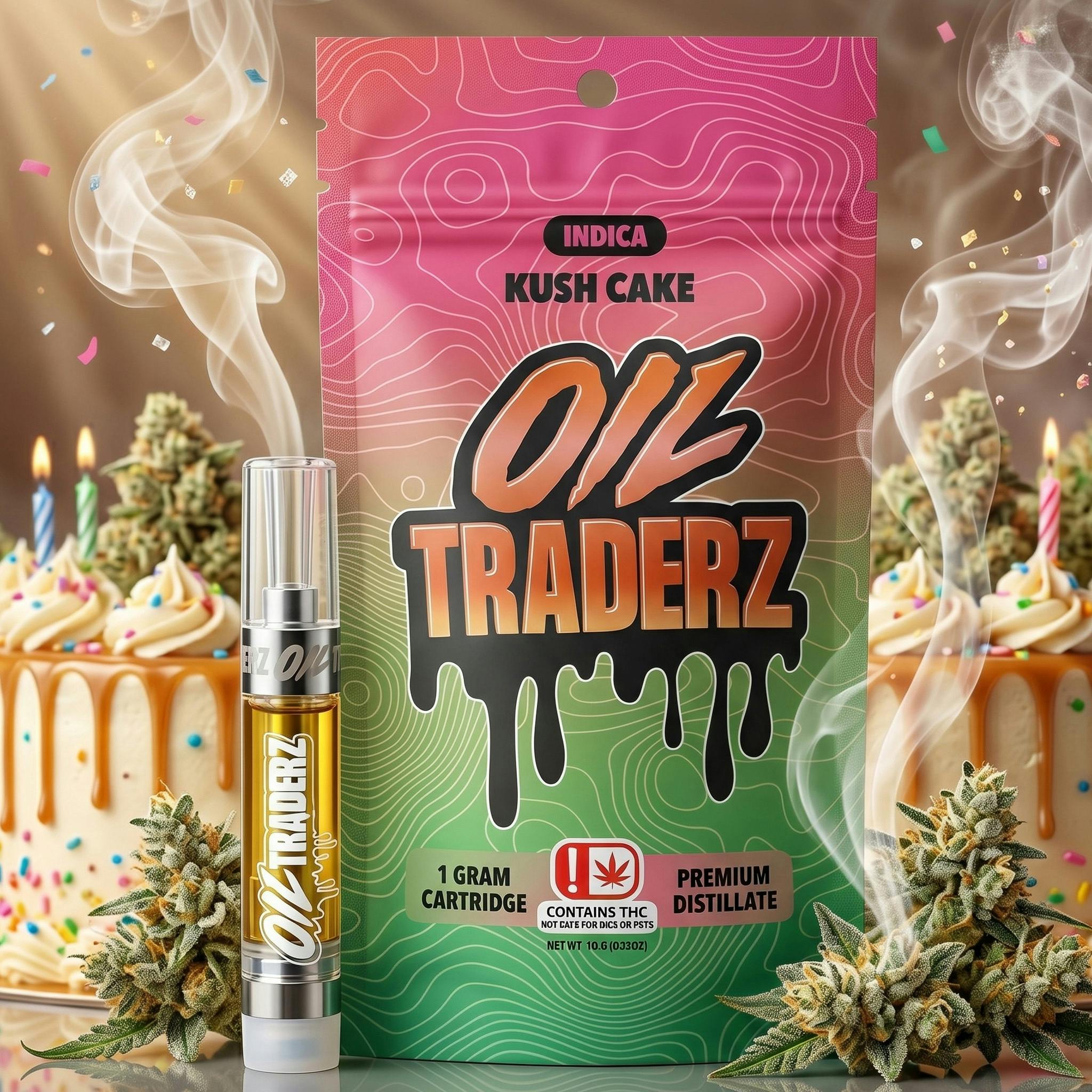 1g Kush Cake Cartridge - Oil Traderz (Indica)