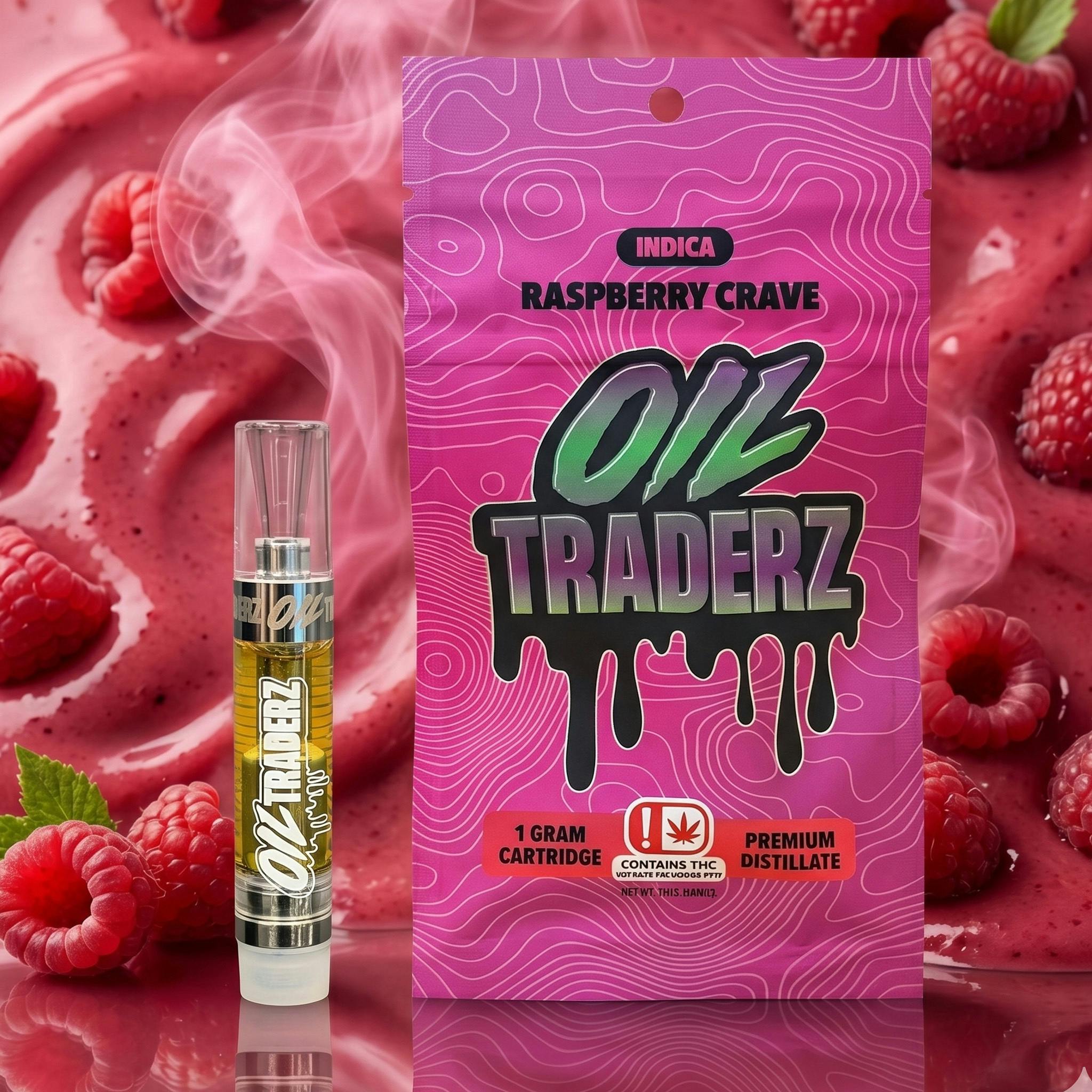 1g Raspberry Crave Cartridge - Oil Traderz (Indica)