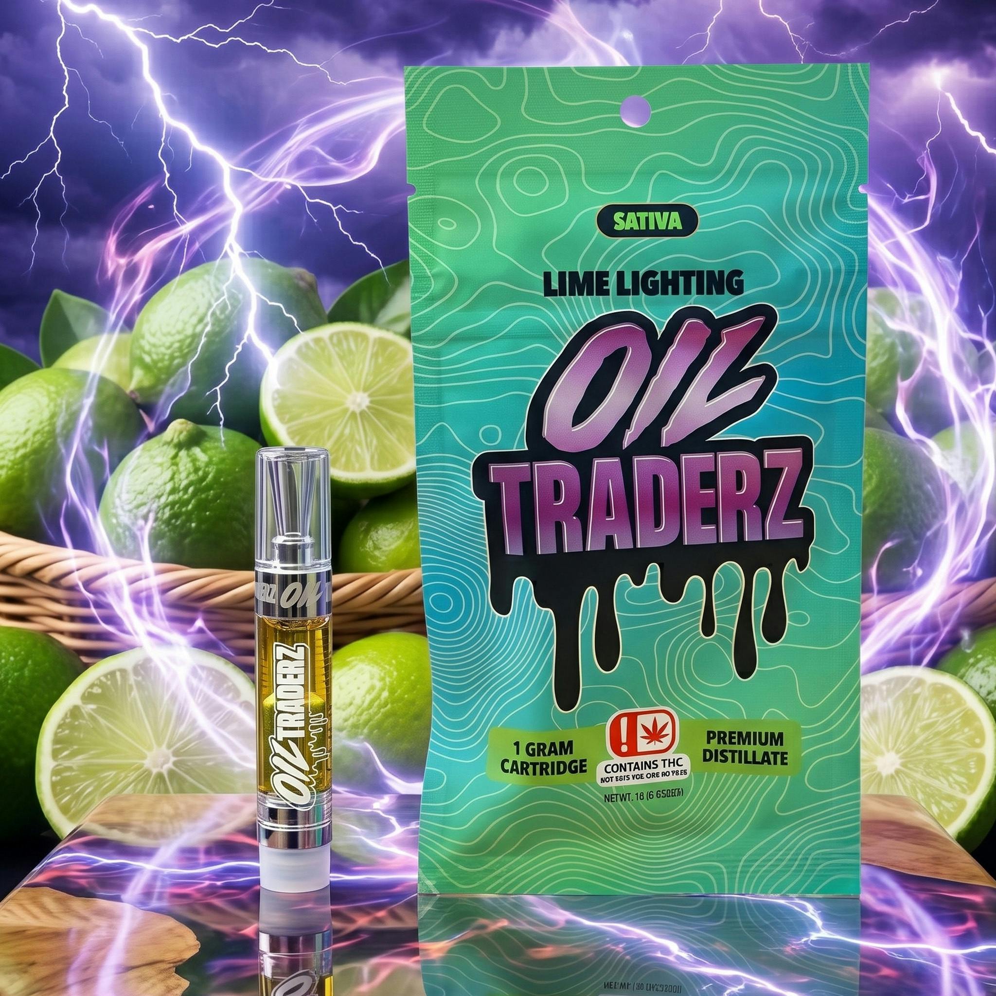 1g Lime Lighting Cartridge - Oil Traderz (Sativa)