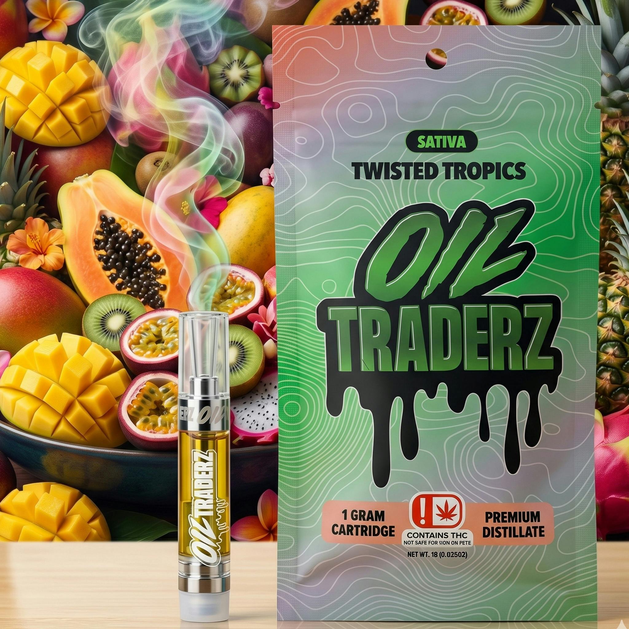 1g Twisted Tropics Cartridge - Oil Traderz (Sativa)