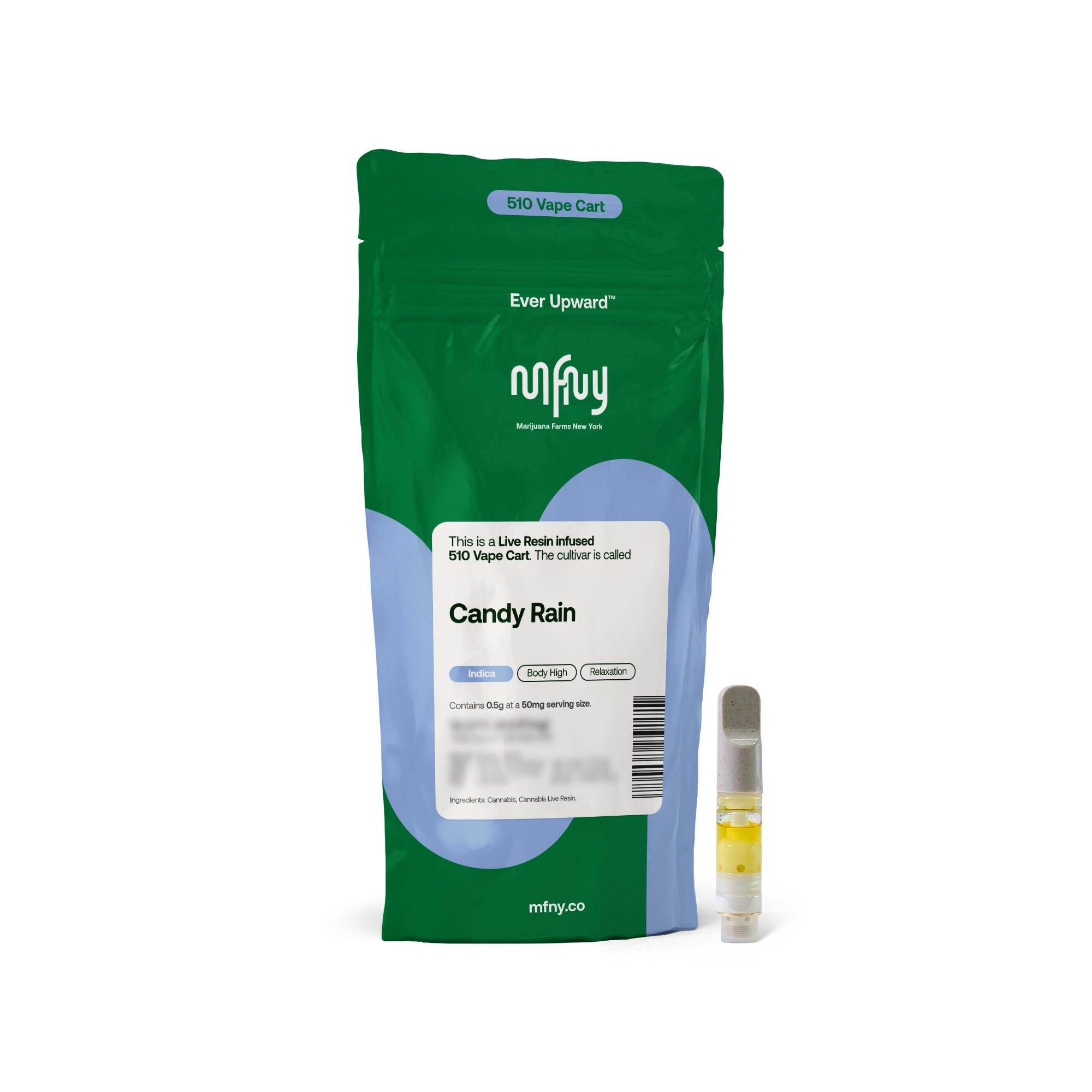 Candy Rain Live Resin 510 Vape Cart | 0.5g