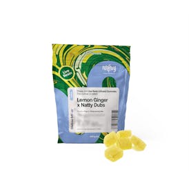 Lemon Ginger x Natty Dubs Live Resin Gummies | 100mg 10pk