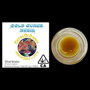 CREME DE CANNA - Creme De Canna - Cold Cured Resin - Diamond Sauce 1g - Sherblato 72%