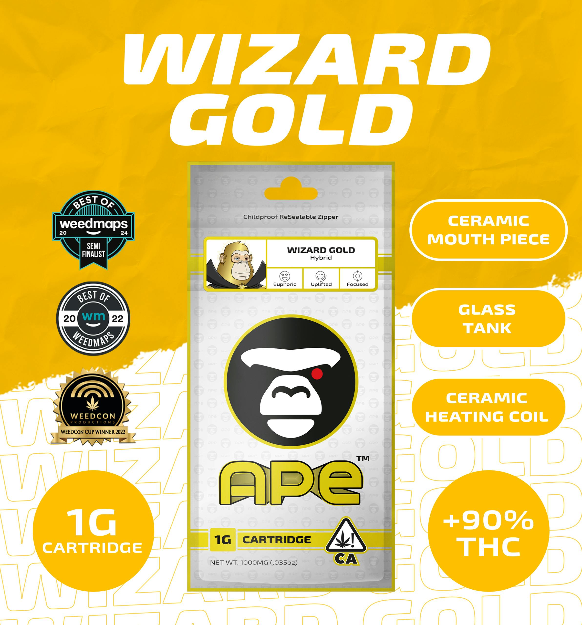 WIZARD GOLD — Sauce Cart 1000 mg. - APE Premium Cannabis Corp