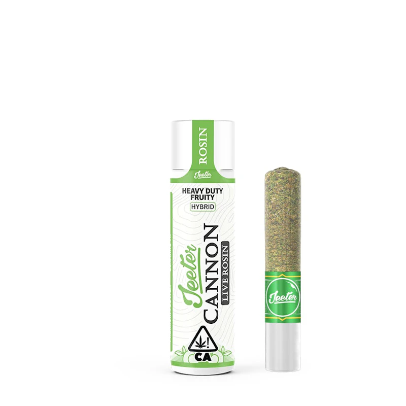 Jeeter Heavy Duty Fruity · Live Rosin Cannon · Infused Joint · 1.3g, Infused Pre-Rolls