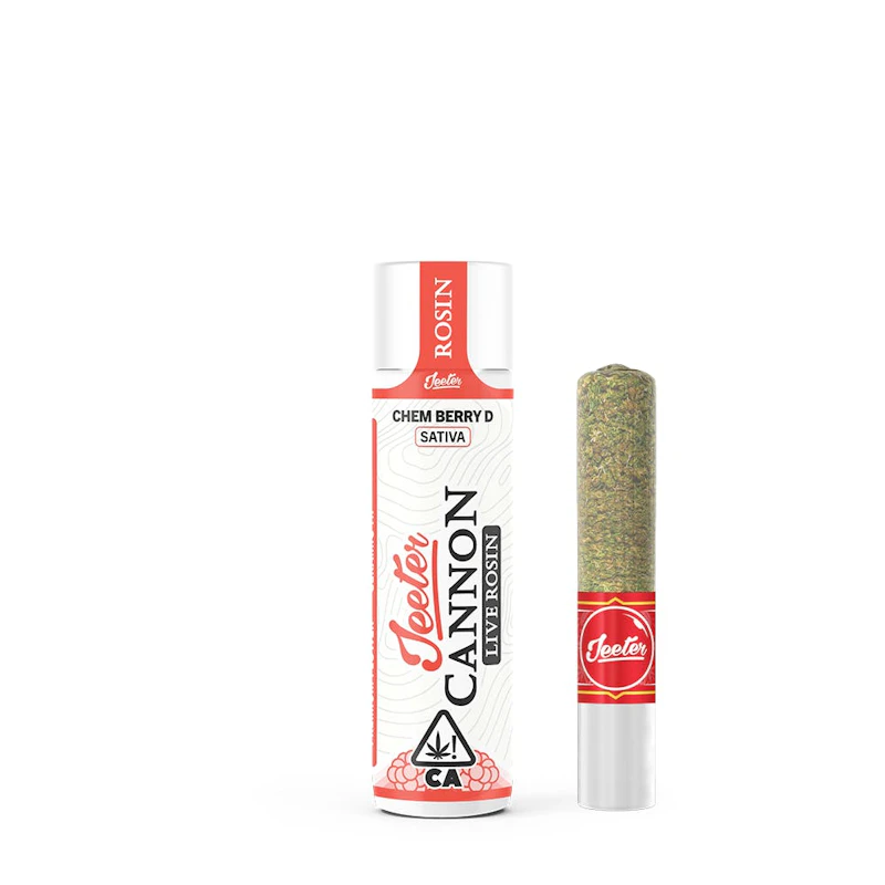 Jeeter Chem Berry D · Live Rosin Cannon · Infused Joint · 1.3g, Infused Pre-Rolls