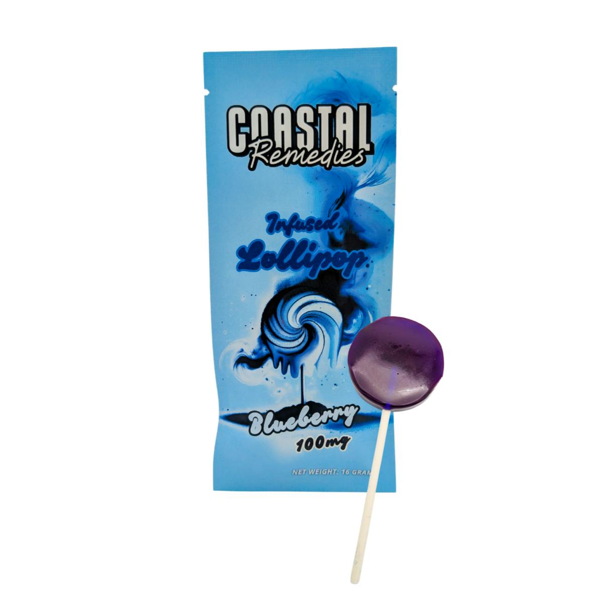 100mg Blueberry Lollipop | Coastal Remedies