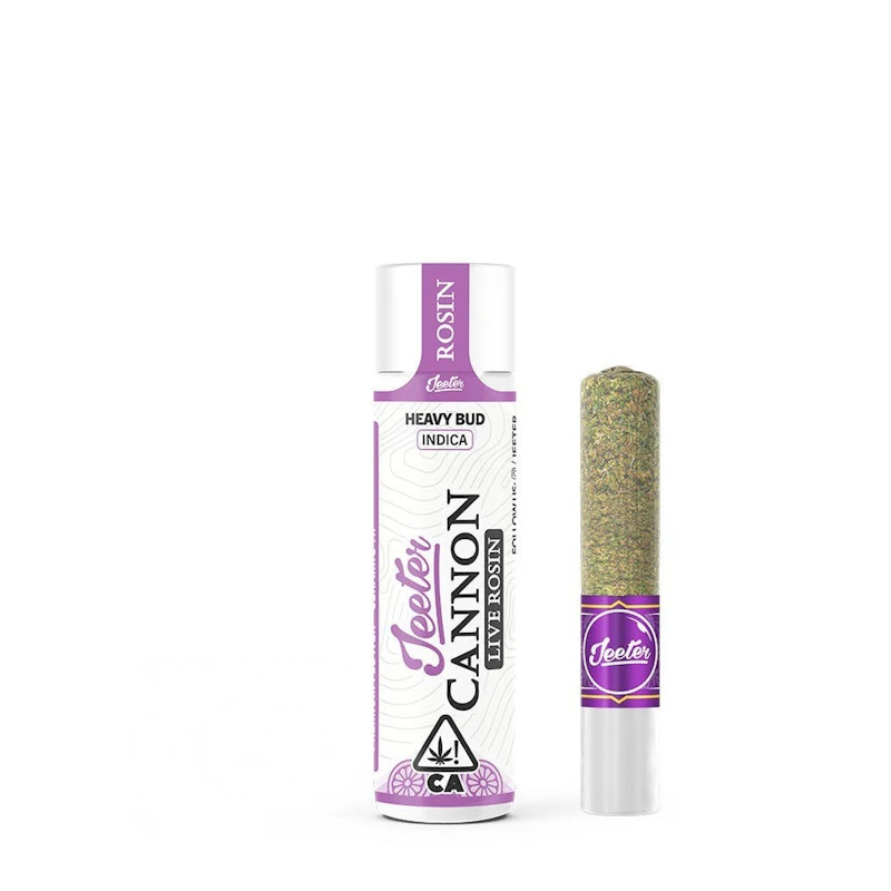 Jeeter Heavy Bud · Live Rosin Cannon · Infused Joint · 1.3g, Infused Pre-Rolls