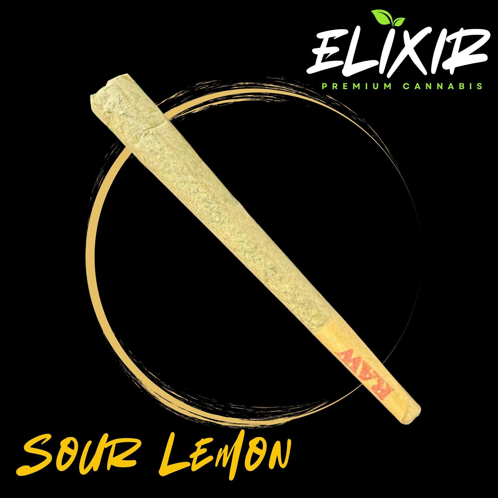 Sour Lemon - King Size Pre Roll - Elixir Extracts