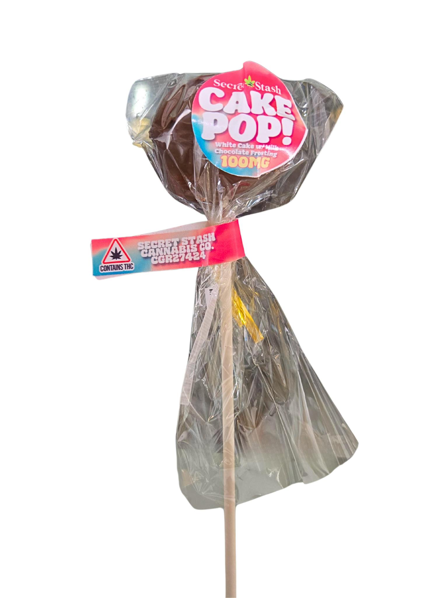Secret Stash | Cake Pop | Dark Chocolate | 100mg at Smoke On The Water / Mt. Tom Therapeutics
