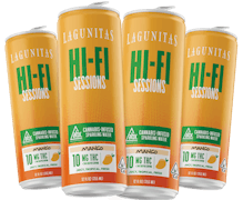 Lagunitas | Hi-Fi Sessions | Mango | Cannabis Infused Sparkling Water 4pk | 40mg