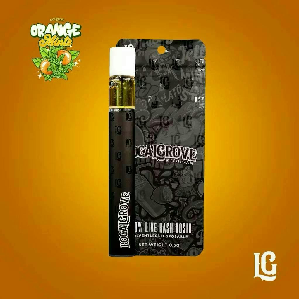 Local Grove Live Hash Rosin Disposable | Orange Mints | 0.5G