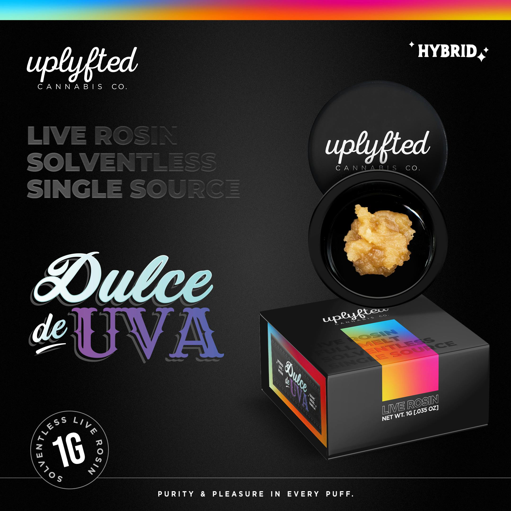 Dulce De Uva | Live Rosin | Cold Cure Badder | 1g by Uplyfted Cannabis Co