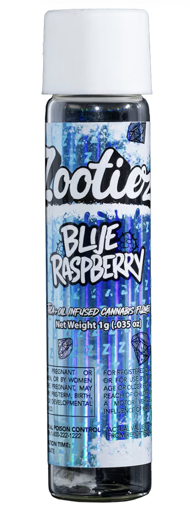 Zootiez 1g Infused Pre-Roll (EXTRA STRENGTH) - Blue Raspberry by Zootiez