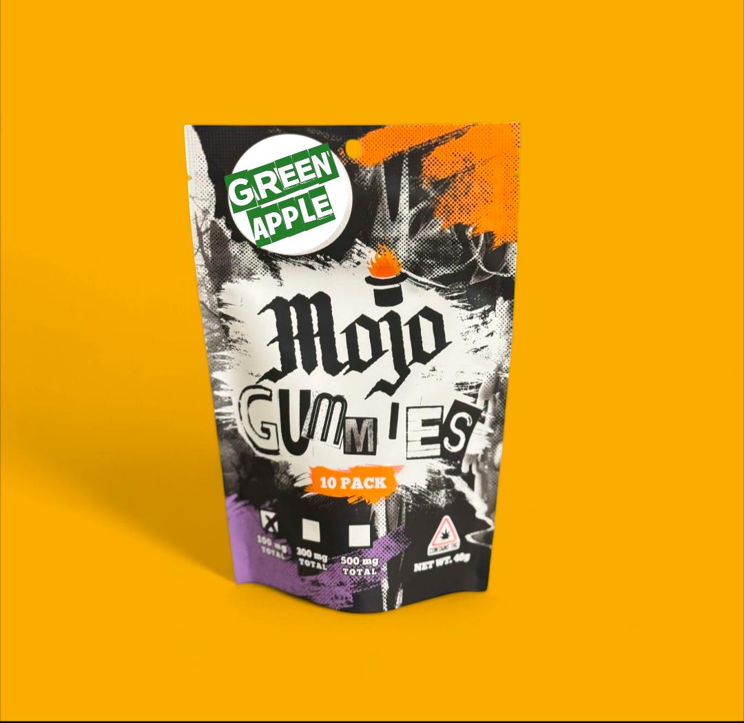 MOJO GREEN APPLE GUMMIES by Mojo Medibles