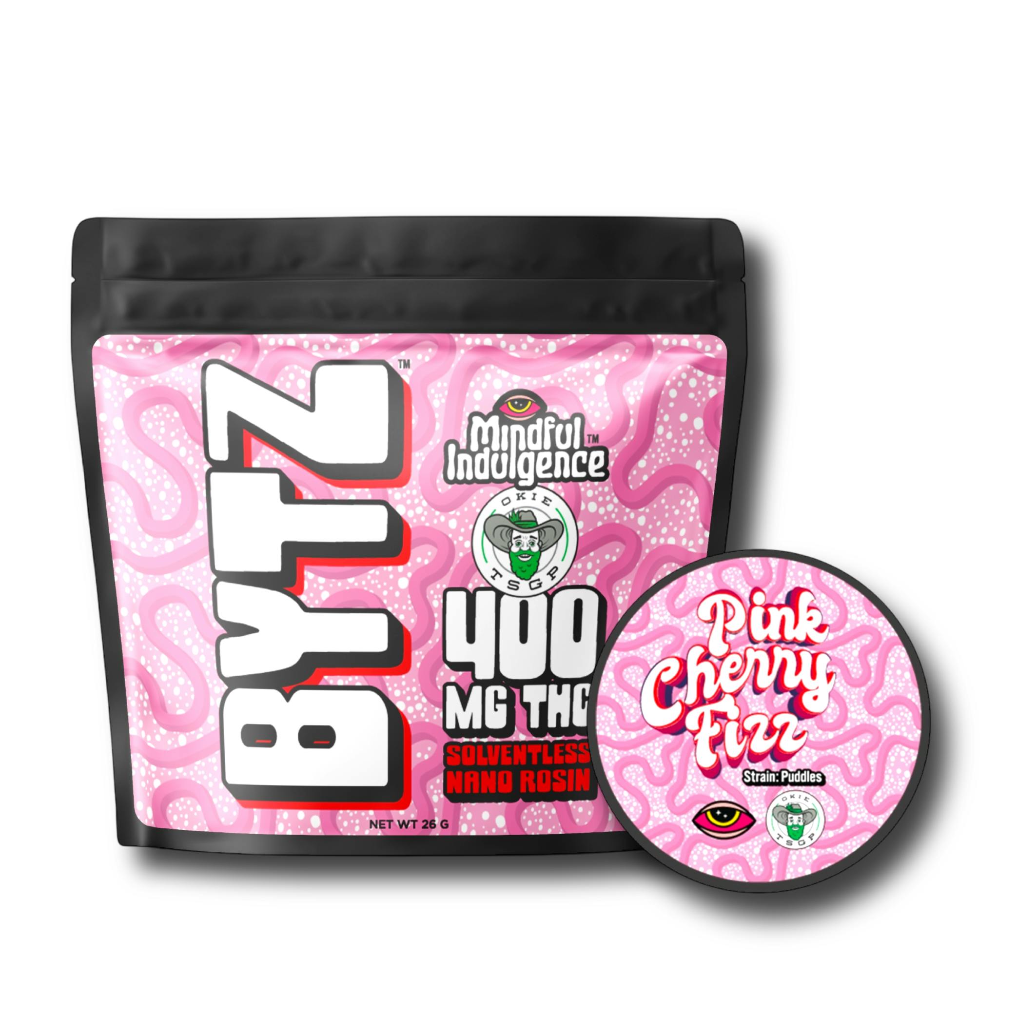 Bytz | Pink Cherry Fizz Gummies | 400mg | 2ct | 200mg/ea