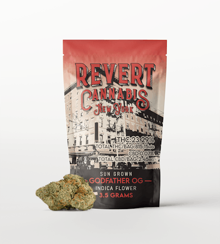 Revert - Godfather OG - Indica - Sun Grown Flower - 3.5g | Revert   -x12 