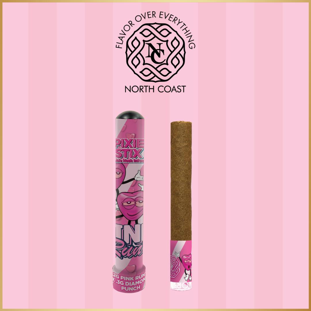 North Coast Pink Runtz Hemp Paper Pixie Stix 1.5g