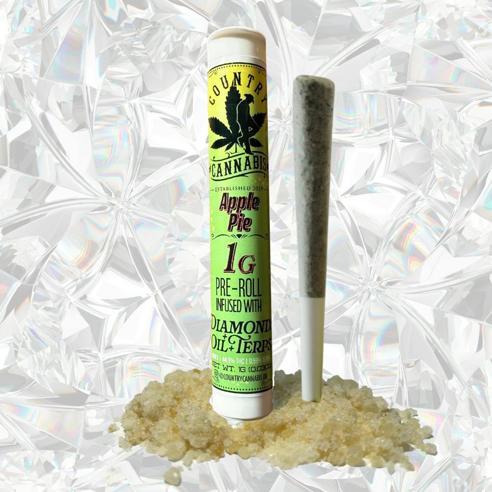 Apple Pie | Diamond Infused Pre-Roll | 1G