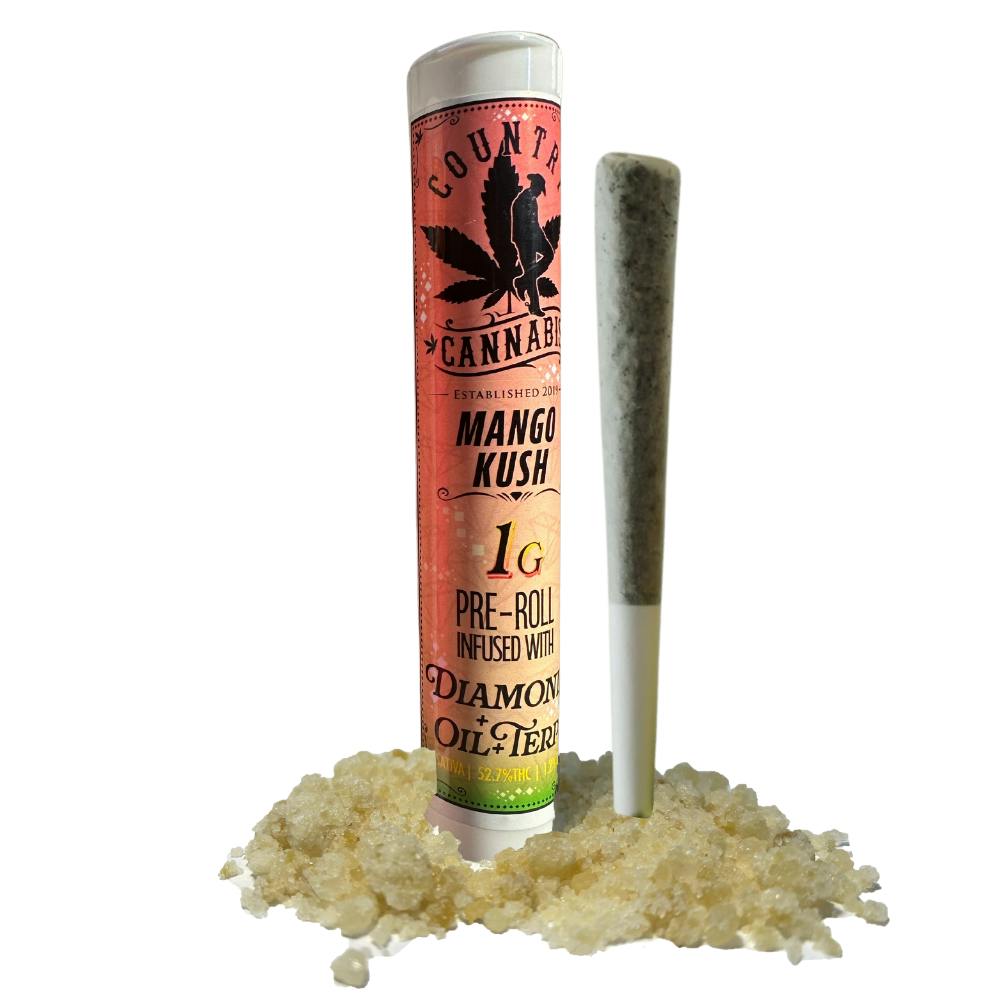 Mango Kush | Diamond Infused Pre-Roll | 1G