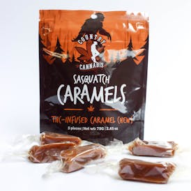 Sasquatch Caramels | THC-Infused Caramel Chews | 5 PK
