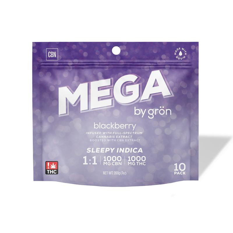 Grön 1:1 Blackberry Mega Pearl 10 Pack by Grön Edibles
