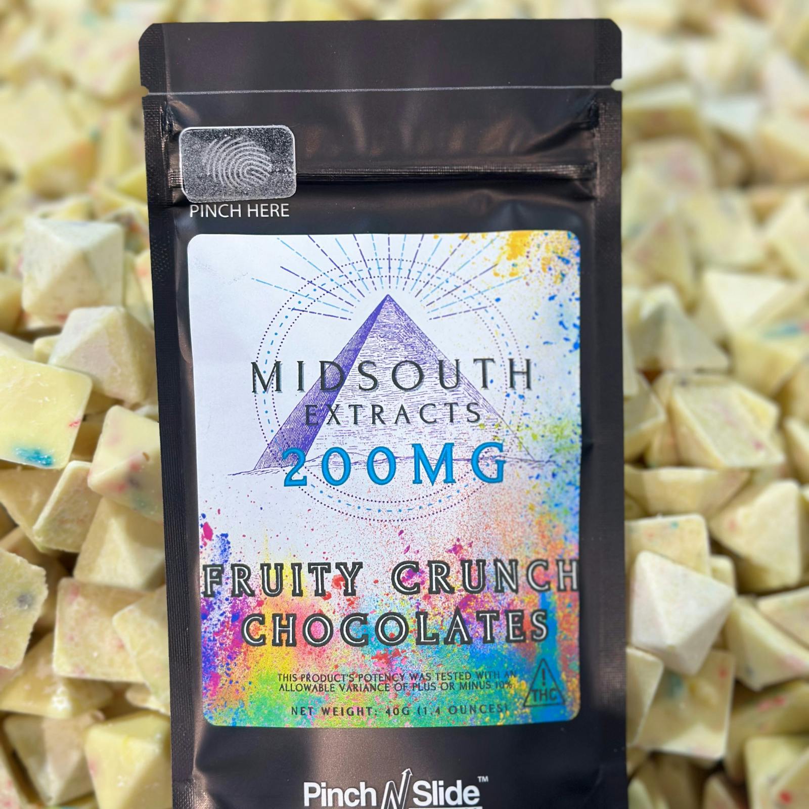 Chocolate Pieces - Fruit Crunch - 200mg by MidSouth Extracts