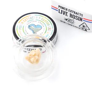PUNCH EDIBLES & EXTRACTS - Punch Extracts | Peach Banana Punch Tier 4 Live Rosin Cold Cure Badder 1g