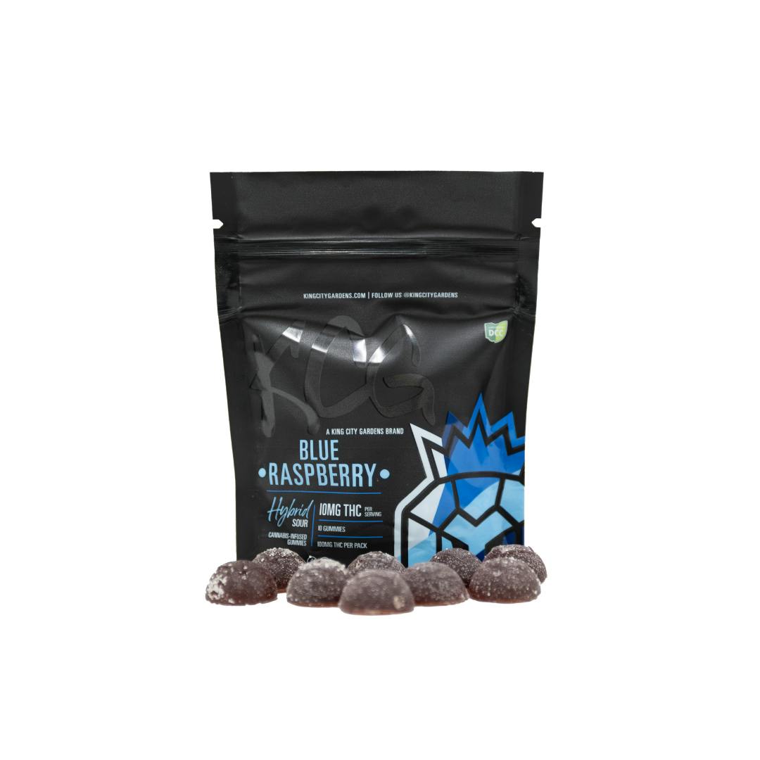 10pk Liquid Diamonds Gummies – Sour Blue Raspberry