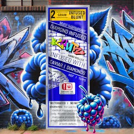 Blue Raspberry | Diamond & Caviar Infused Blunt | 2G