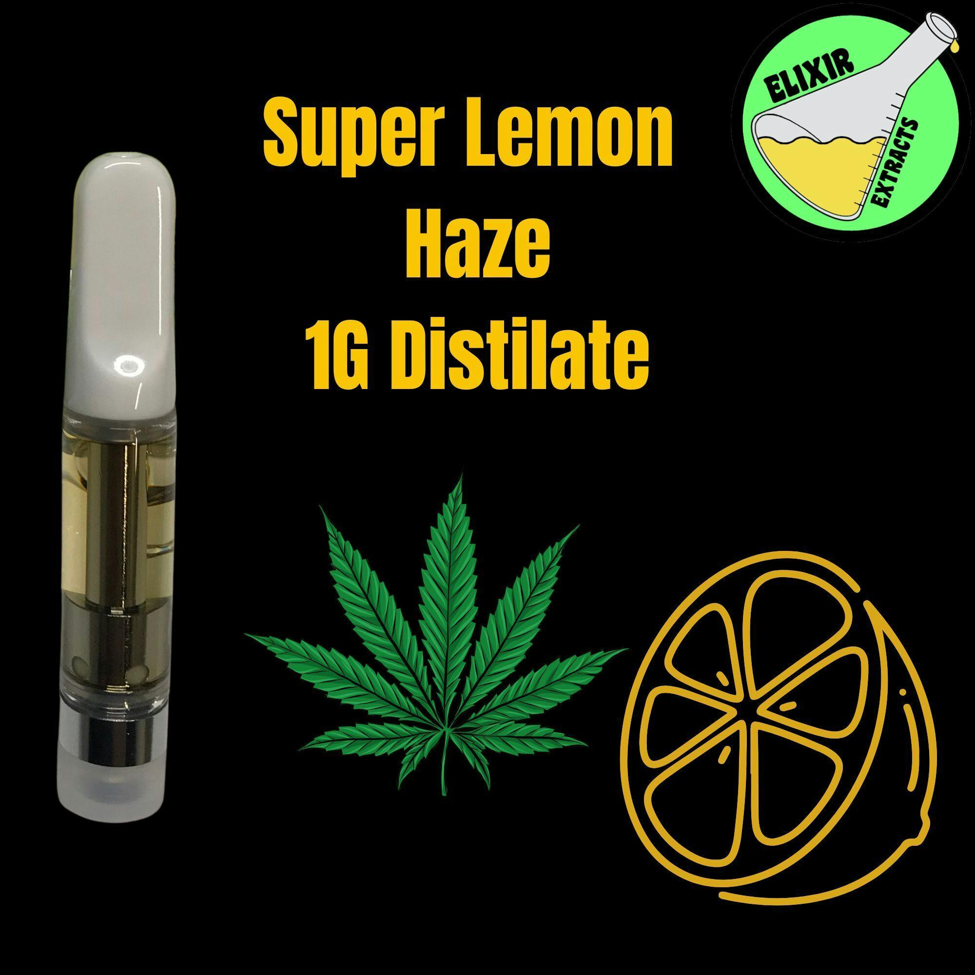 Super Lemon Haze Distillate 1G - Elixir Extracts