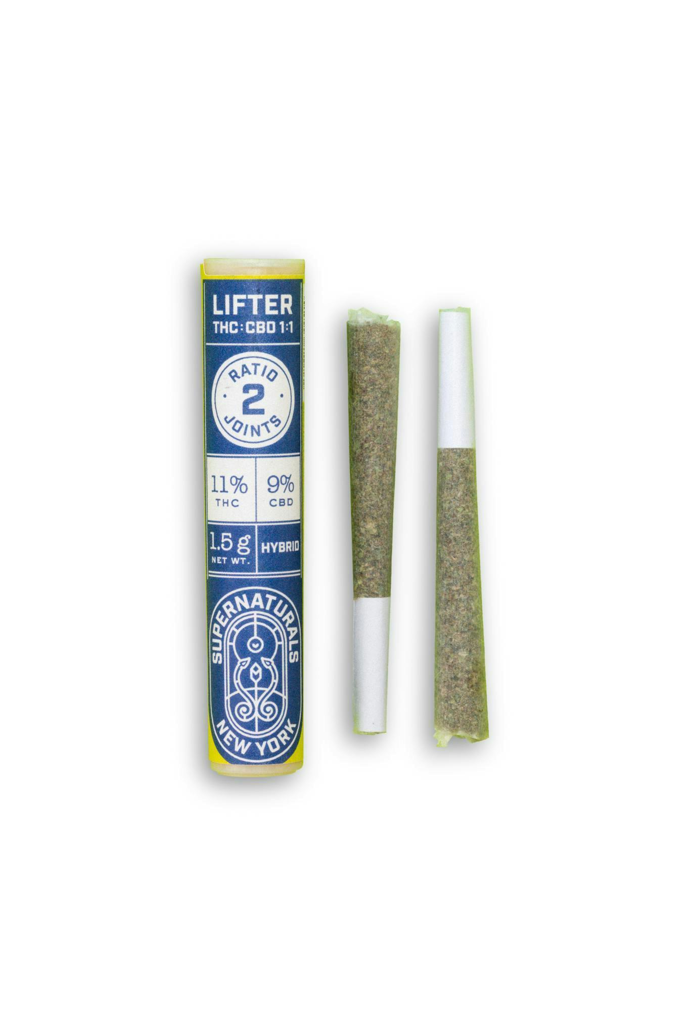 Supernaturals | LIFTER 1:1 (THC:CBD) | Joints | 0.75g each | 2pk