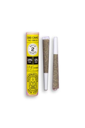 CBG CAKE 2:1 (THC:CBG), Ratio Pre-Roll 2pk 1.5g
