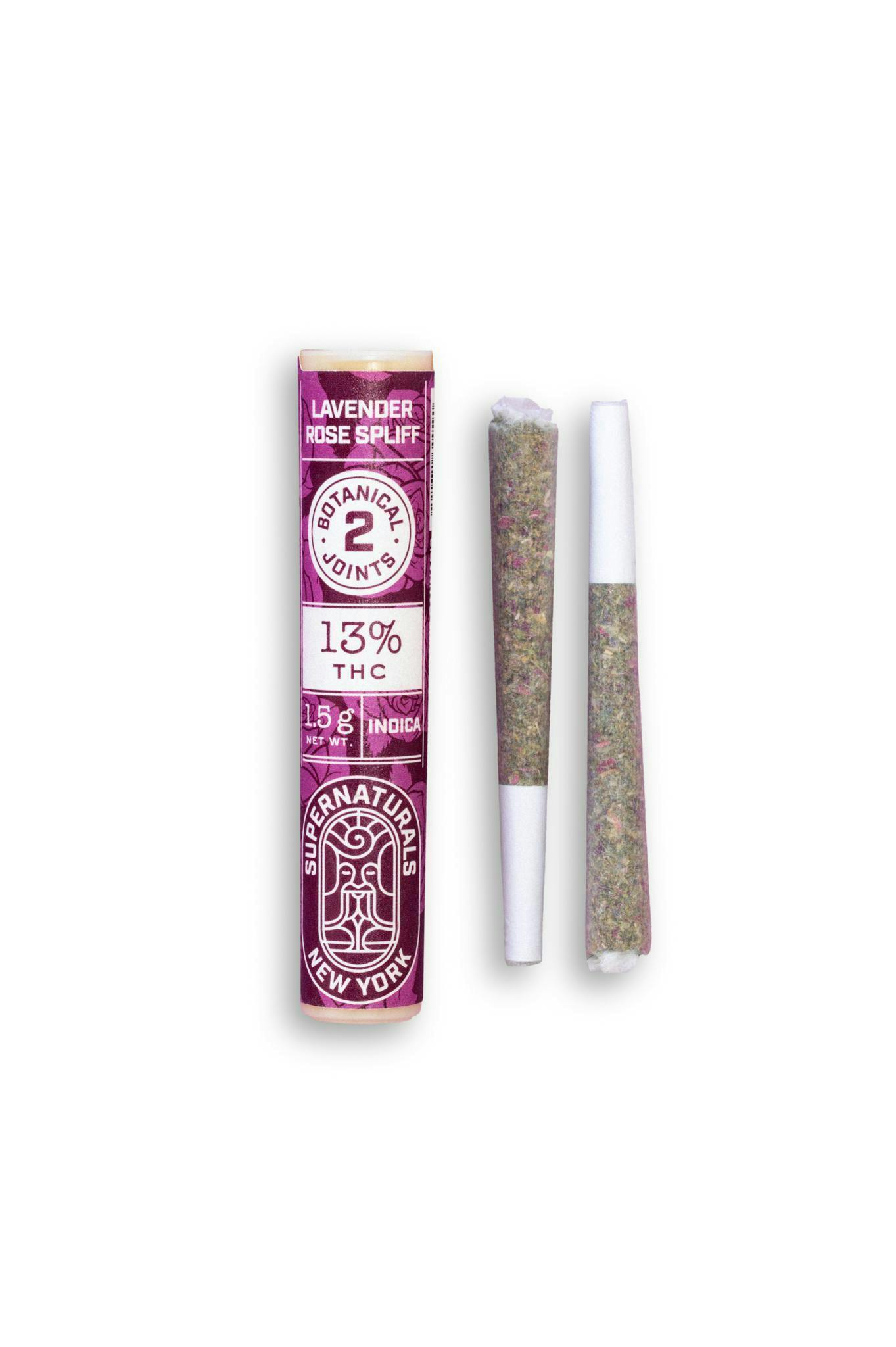 Supernaturals | LAVENDER ROSE SPLIFF | Joints | 0.75g each | 2pk