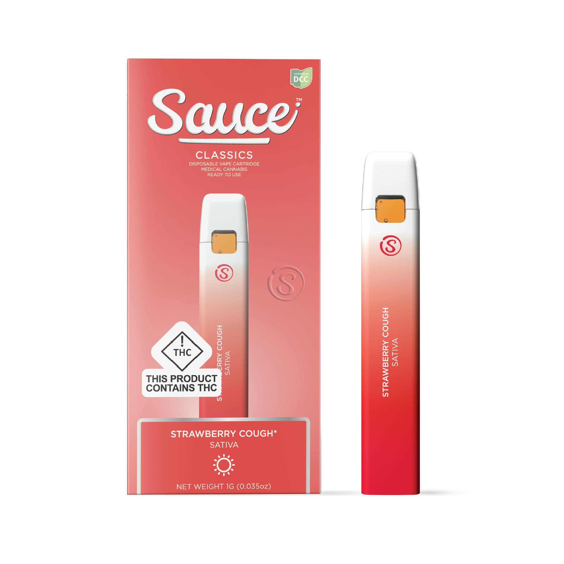 Sauce Classics - Strawberry Cough - 1G AIO (OH) - Sauce
