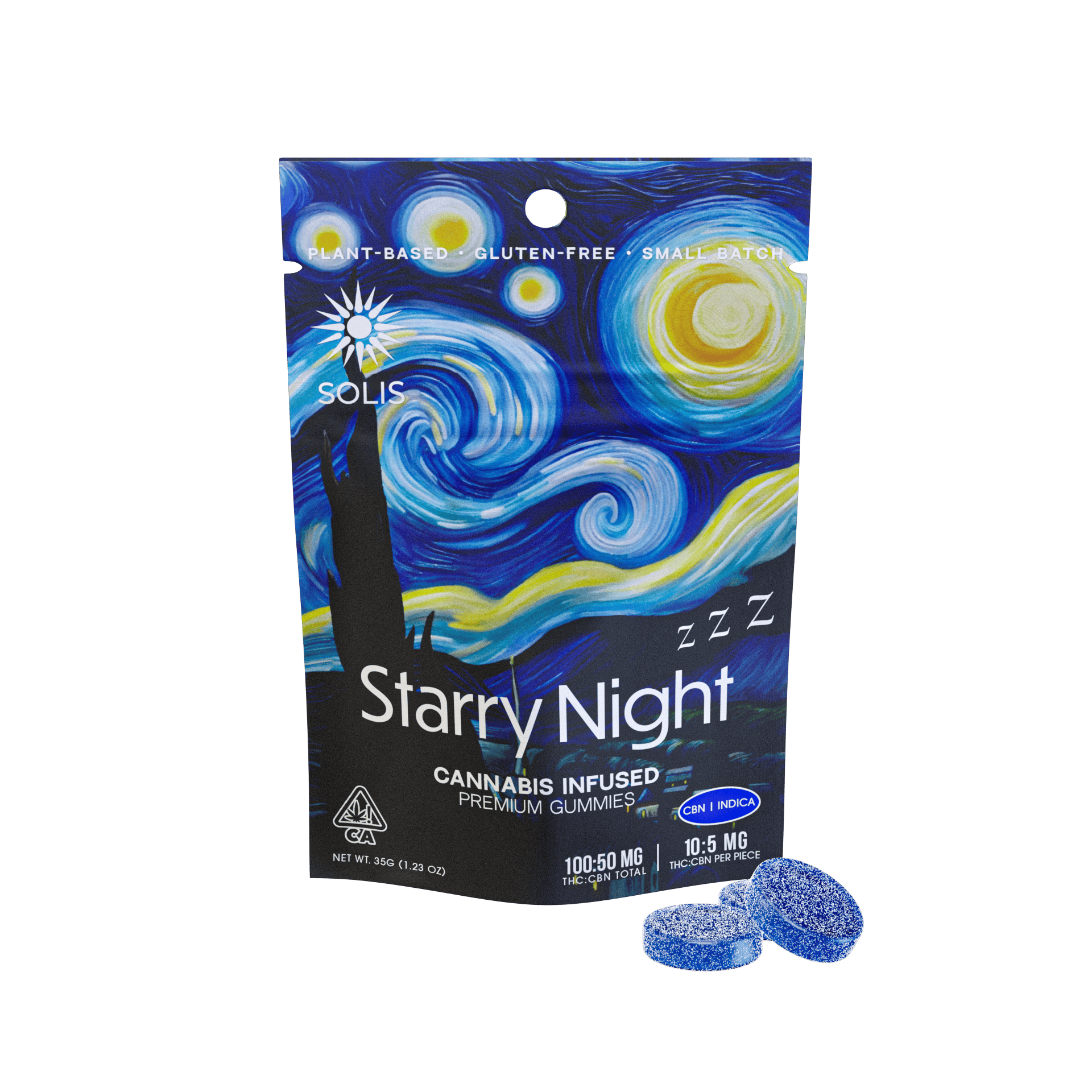 Starry Night Sleep Gummies Indica