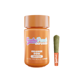 5PK Kushy Punch Infused .5g Liquid Diamond Prerolls - Orange Dosi