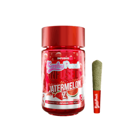 5PK Kushy Punch Infused .5g Liquid Diamond Prerolls - Watermelon Z