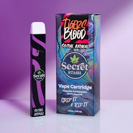 Secret Stash | Disposable Cart | Social Animal | Tiger's Blood | 1g (NEW)