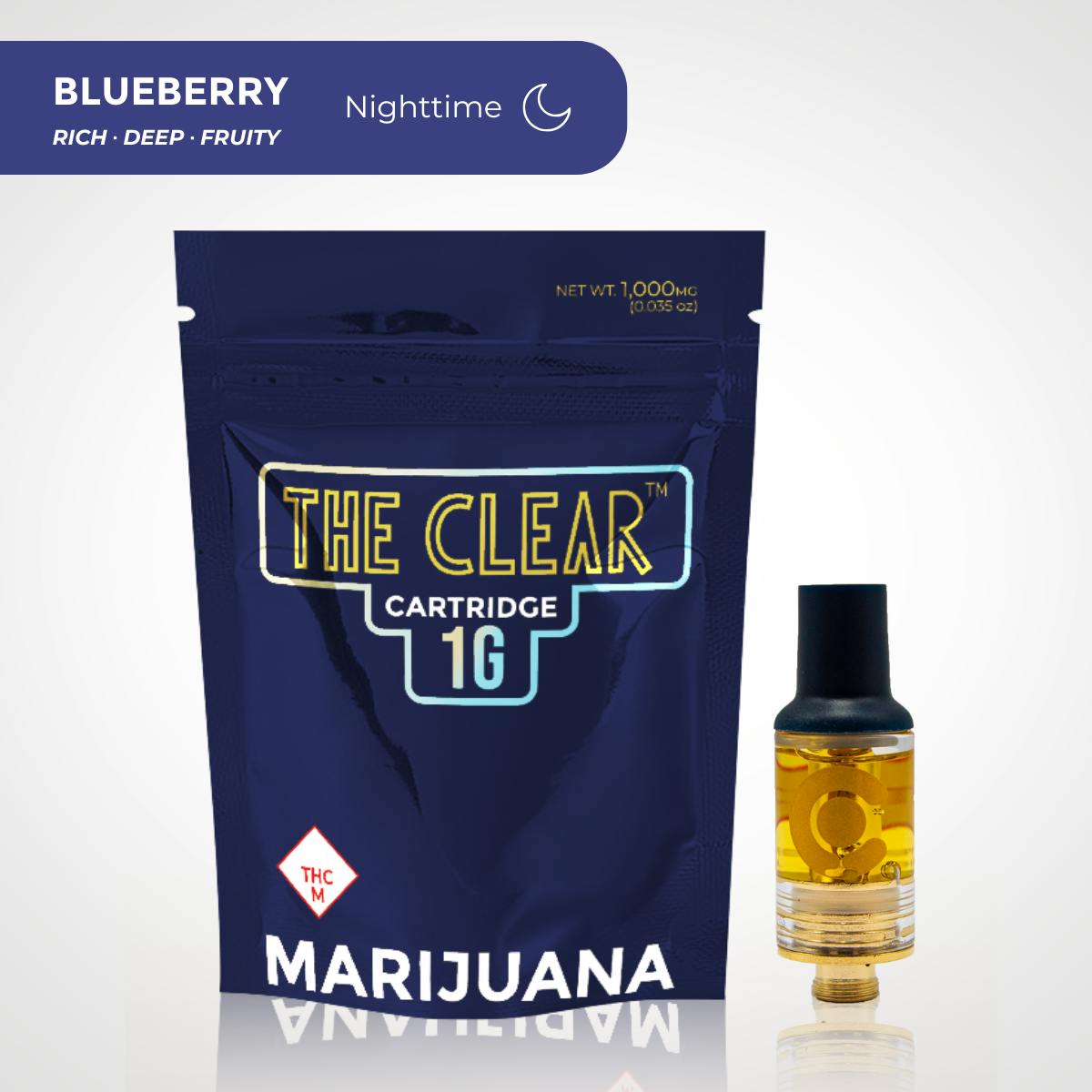 Elite Cartridge 1000mg | Blueberry by CLEAR Brands