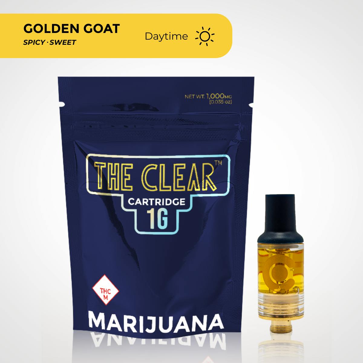 Elite Cartridge 1000mg | Golden Goat by CLEAR Brands
